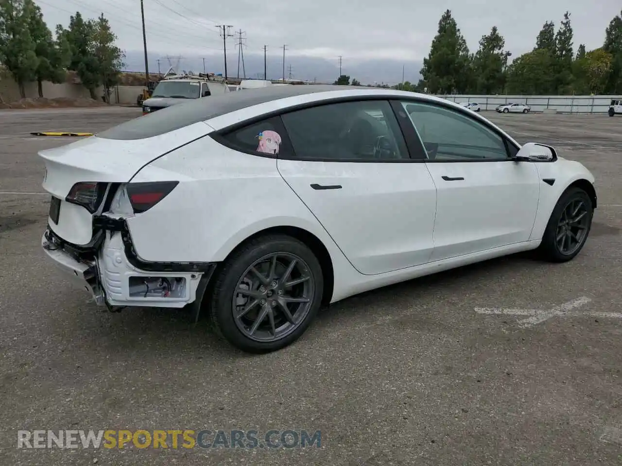 3 Photograph of a damaged car 5YJ3E1EB6NF212750 TESLA MODEL 3 2022