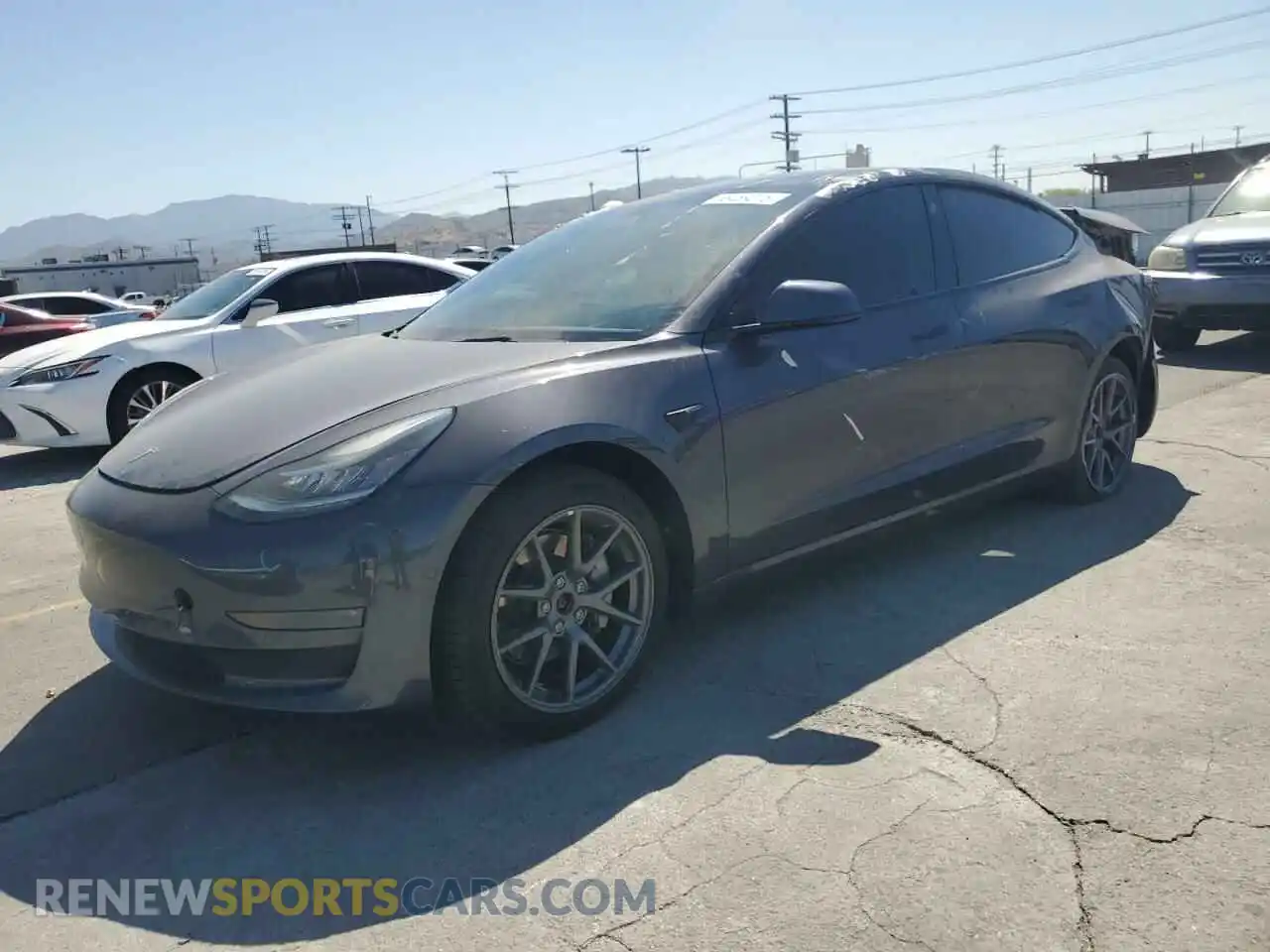 1 Photograph of a damaged car 5YJ3E1EB6NF240886 TESLA MODEL 3 2022