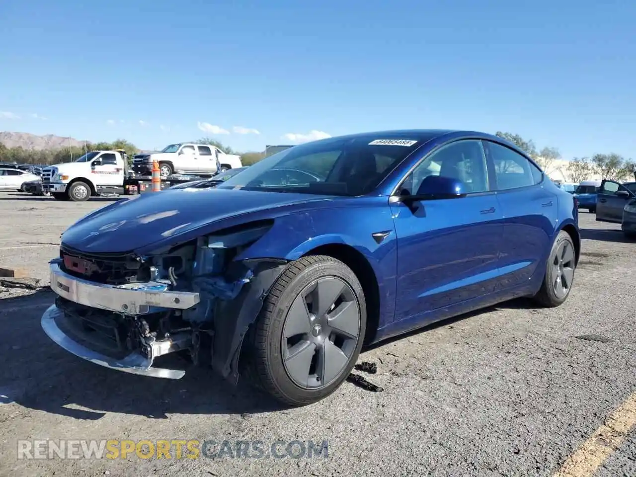 1 Photograph of a damaged car 5YJ3E1EB6NF246123 TESLA MODEL 3 2022