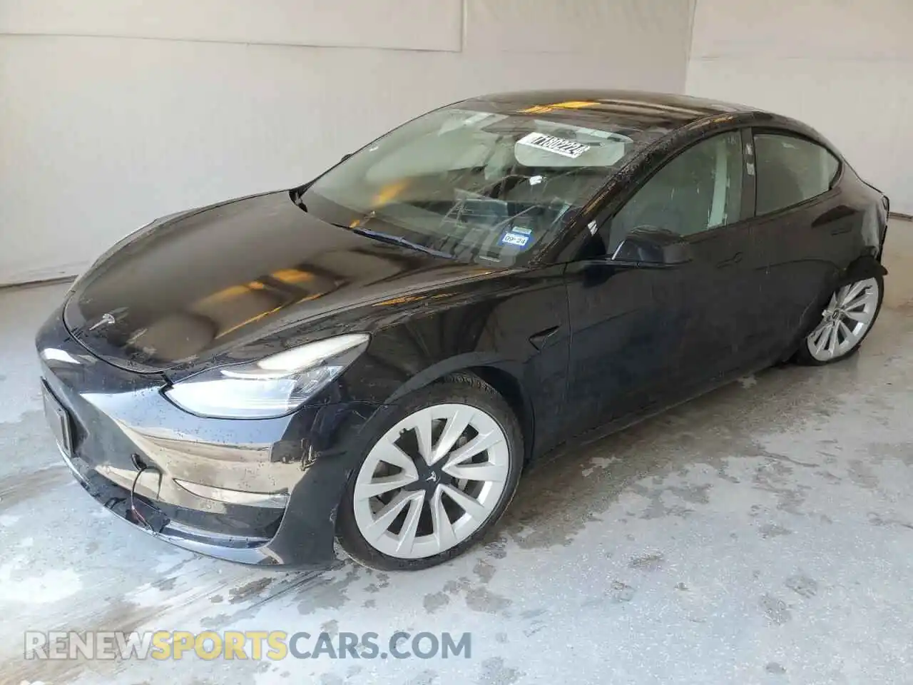 1 Photograph of a damaged car 5YJ3E1EB6NF262239 TESLA MODEL 3 2022