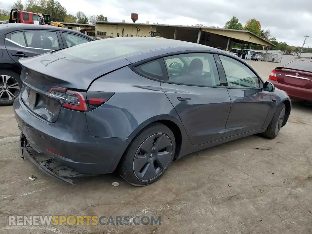 3 Photograph of a damaged car 5YJ3E1EB6NF264069 TESLA MODEL 3 2022