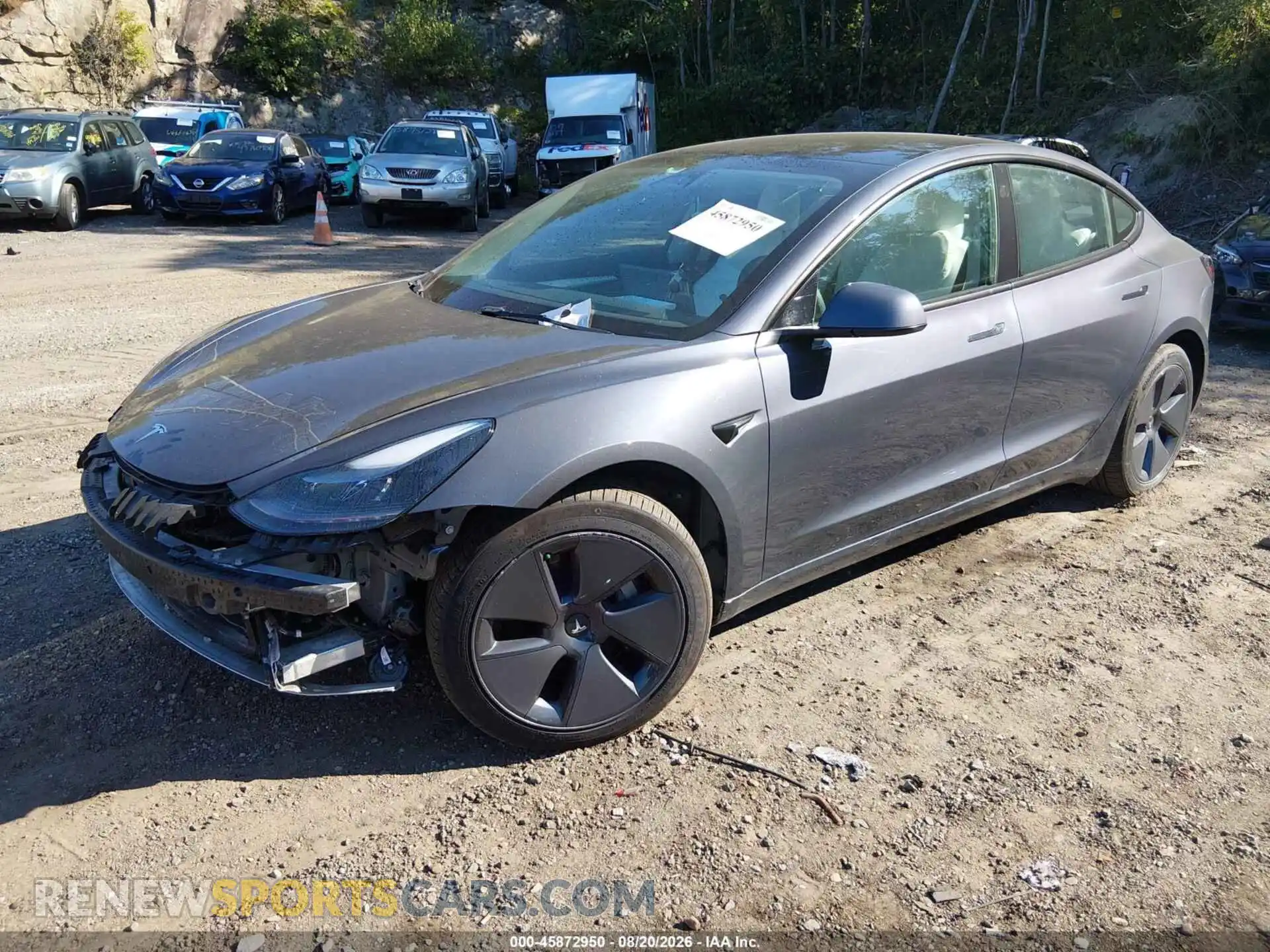 2 Photograph of a damaged car 5YJ3E1EB6NF271216 TESLA MODEL 3 2022