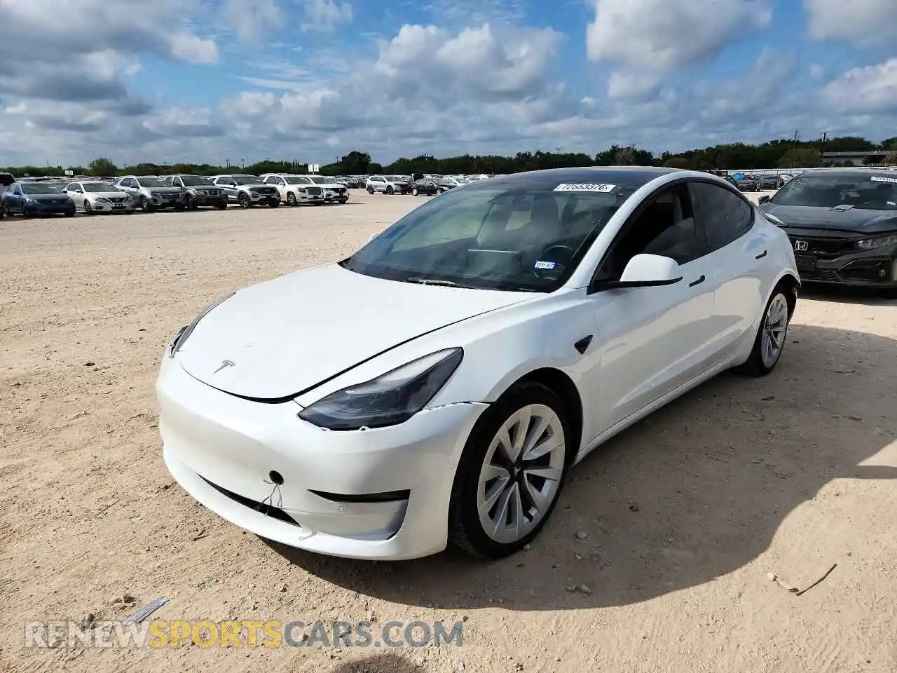 1 fotografías del automóvil dañado 5YJ3E1EB6NF272284 TESLA MODEL 3 2022