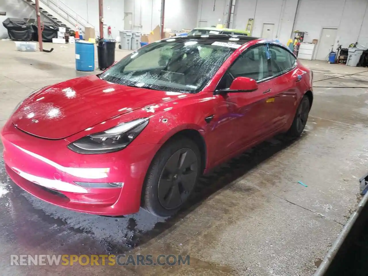 1 Photograph of a damaged car 5YJ3E1EB6NF285777 TESLA MODEL 3 2022