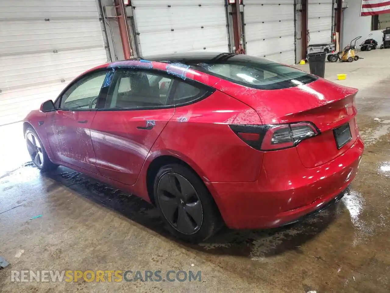 2 Photograph of a damaged car 5YJ3E1EB6NF285777 TESLA MODEL 3 2022