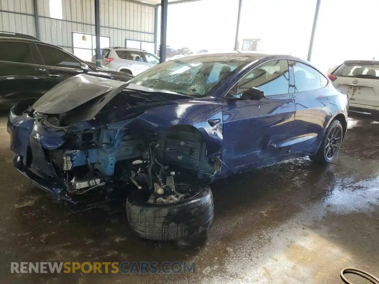 1 Photograph of a damaged car 5YJ3E1EB6NF286170 TESLA MODEL 3 2022