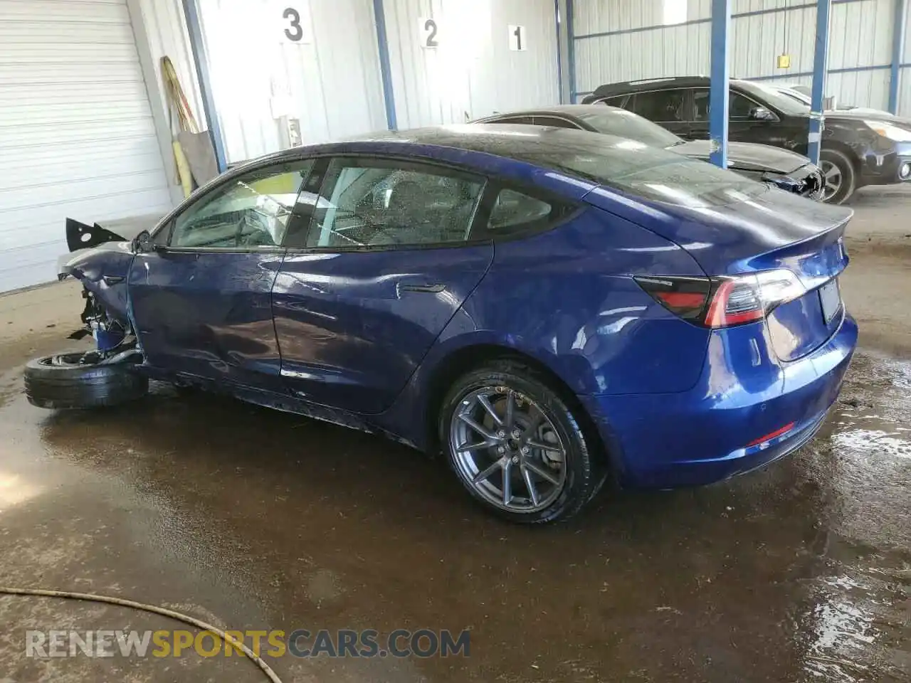2 Photograph of a damaged car 5YJ3E1EB6NF286170 TESLA MODEL 3 2022