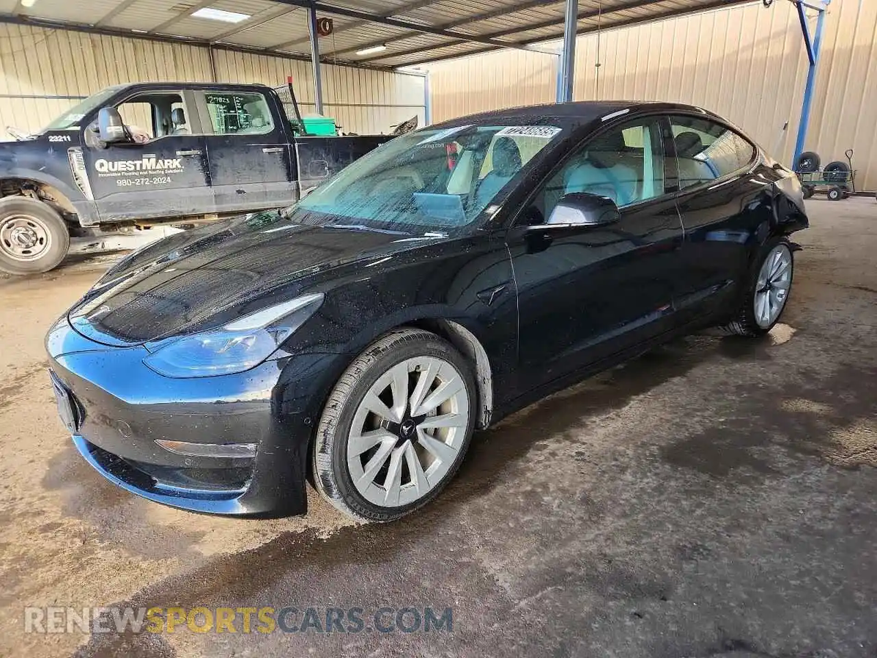 1 Photograph of a damaged car 5YJ3E1EB6NF288968 TESLA MODEL 3 2022