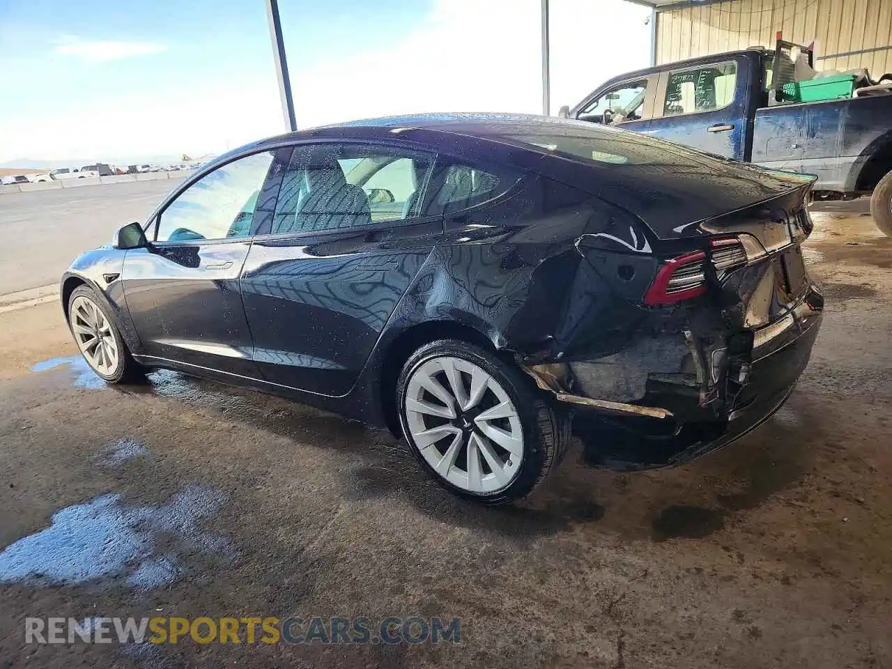 2 Photograph of a damaged car 5YJ3E1EB6NF288968 TESLA MODEL 3 2022