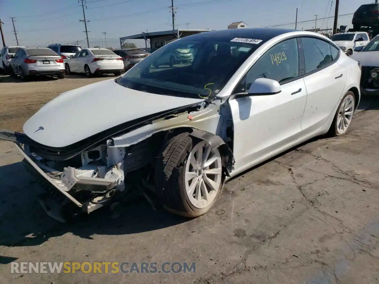 1 Фотография поврежденного автомобиля 5YJ3E1EB6NF300472 TESLA MODEL 3 2022