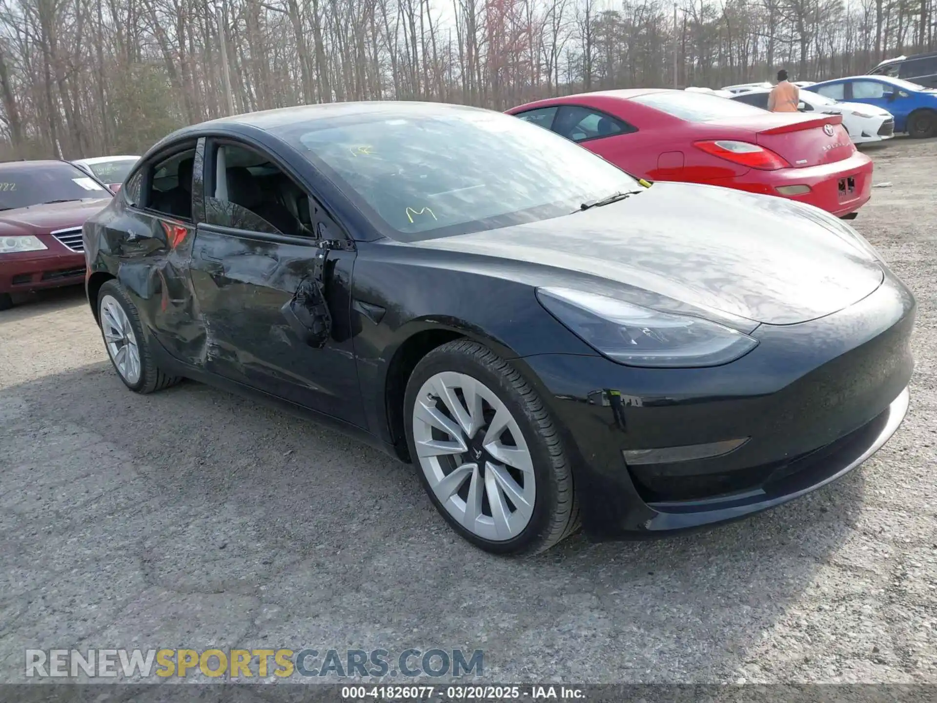 1 Фотография поврежденного автомобиля 5YJ3E1EB6NF343869 TESLA MODEL 3 2022