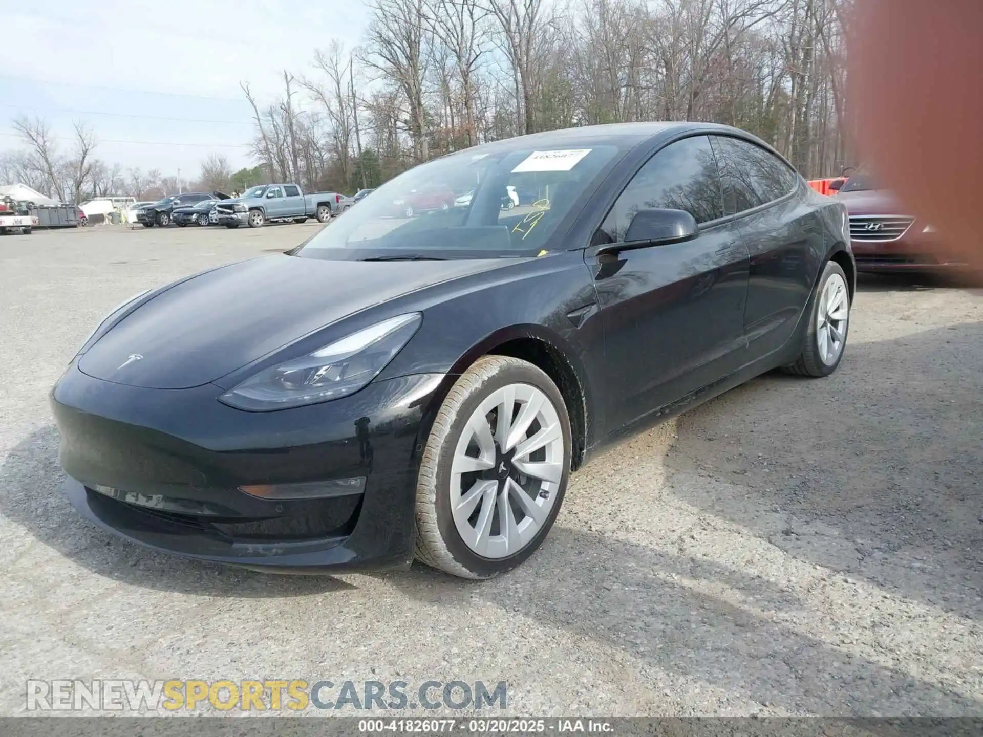 2 Фотография поврежденного автомобиля 5YJ3E1EB6NF343869 TESLA MODEL 3 2022