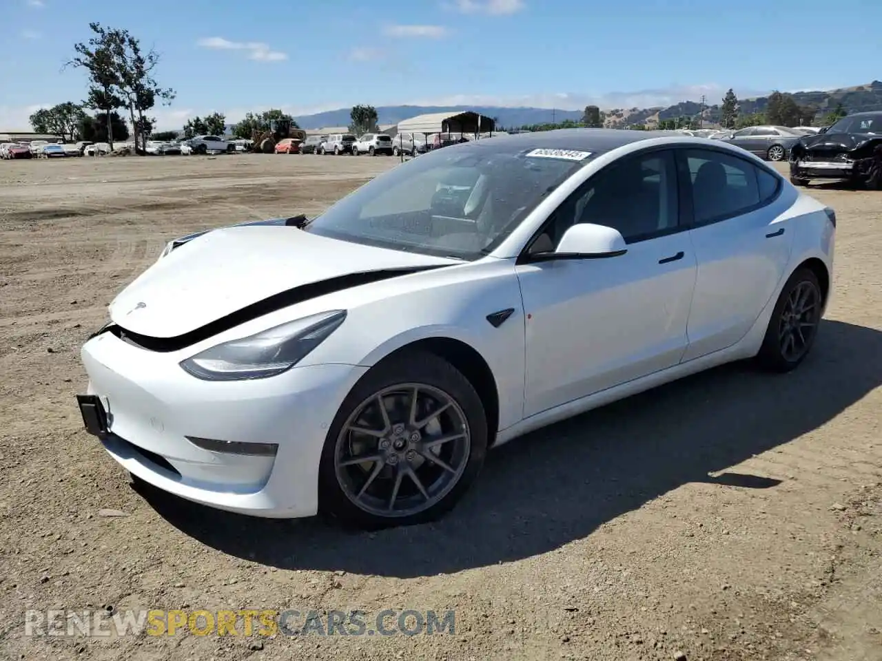 1 Photograph of a damaged car 5YJ3E1EB6NF354645 TESLA MODEL 3 2022