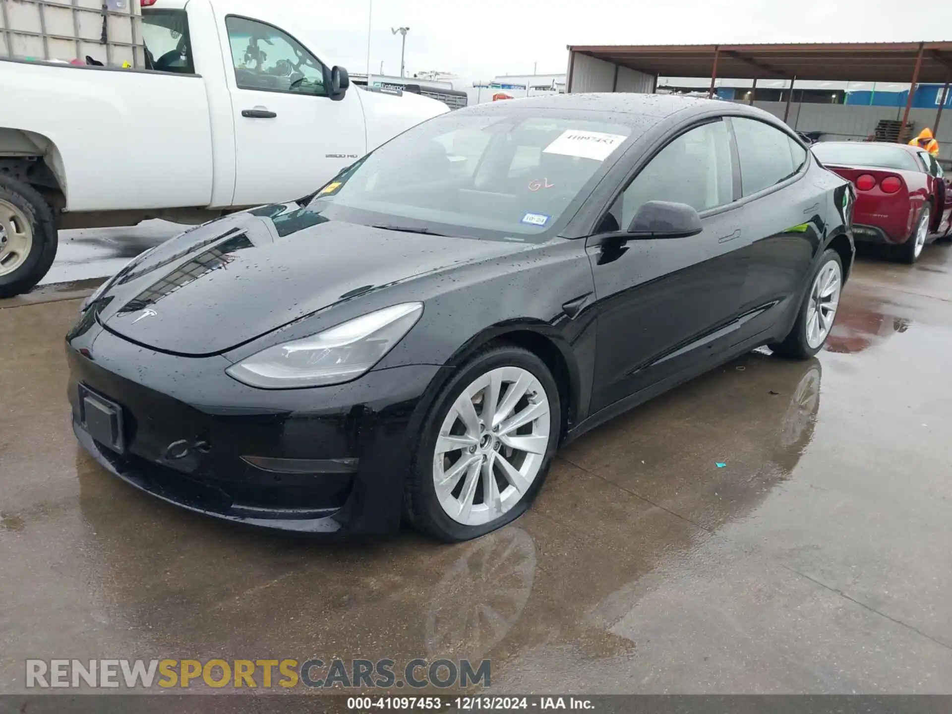 2 Photograph of a damaged car 5YJ3E1EB6NF363510 TESLA MODEL 3 2022