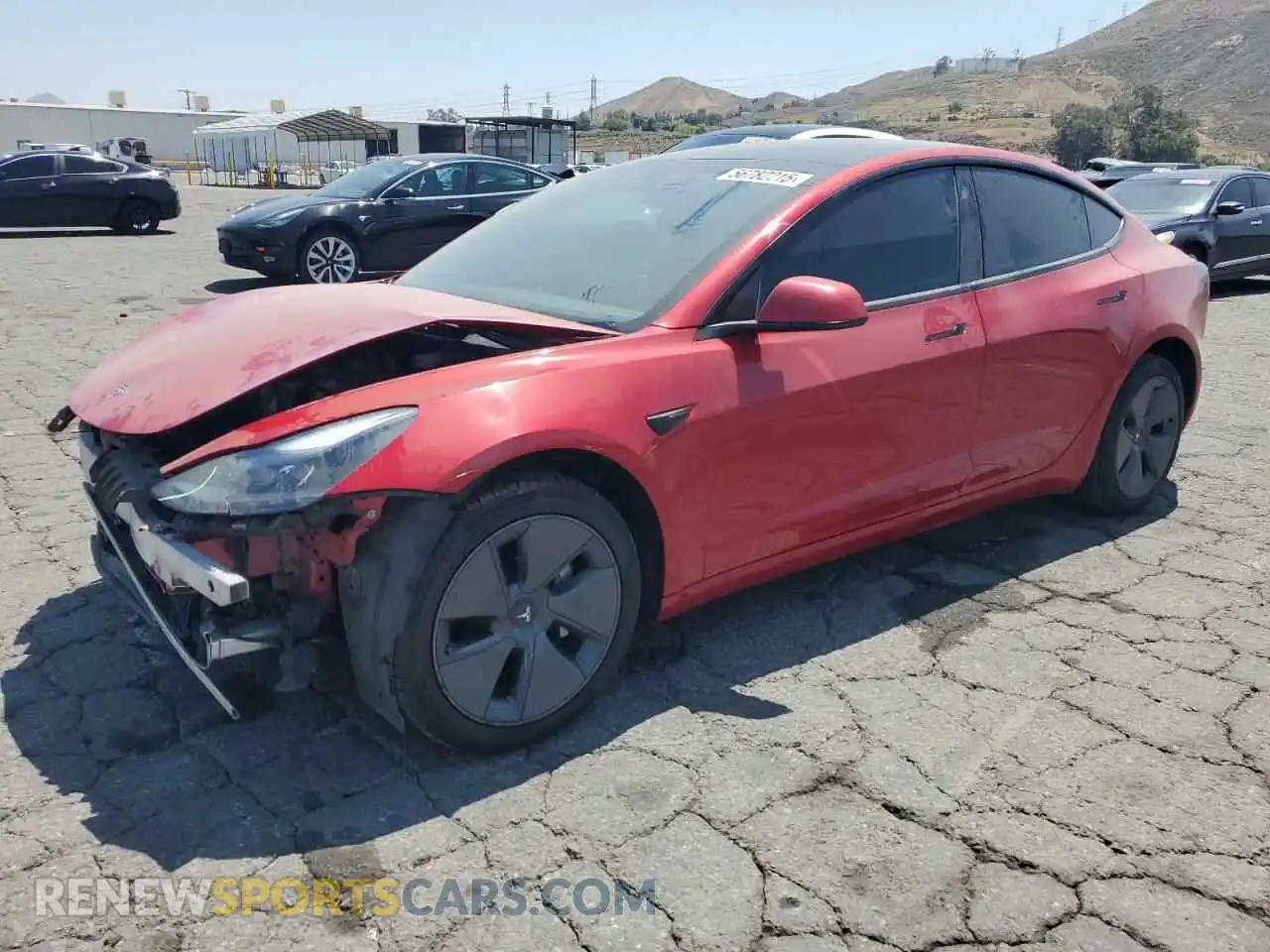 1 Photograph of a damaged car 5YJ3E1EB6NF365001 TESLA MODEL 3 2022