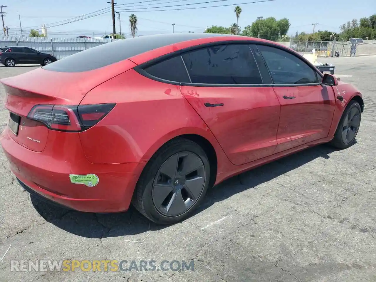 3 Photograph of a damaged car 5YJ3E1EB6NF365001 TESLA MODEL 3 2022