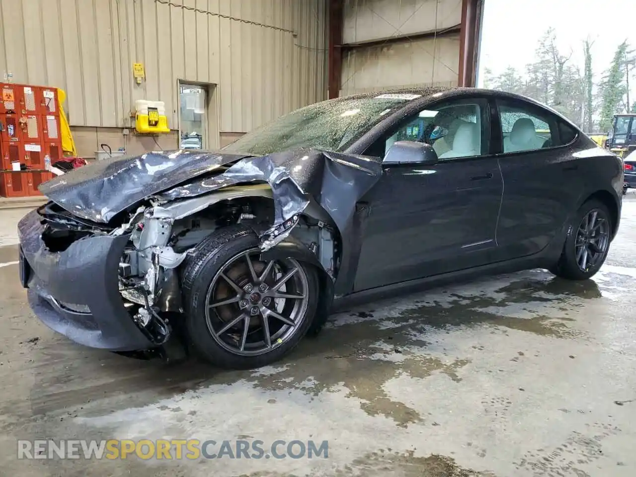 1 Photograph of a damaged car 5YJ3E1EB7NF102080 TESLA MODEL 3 2022