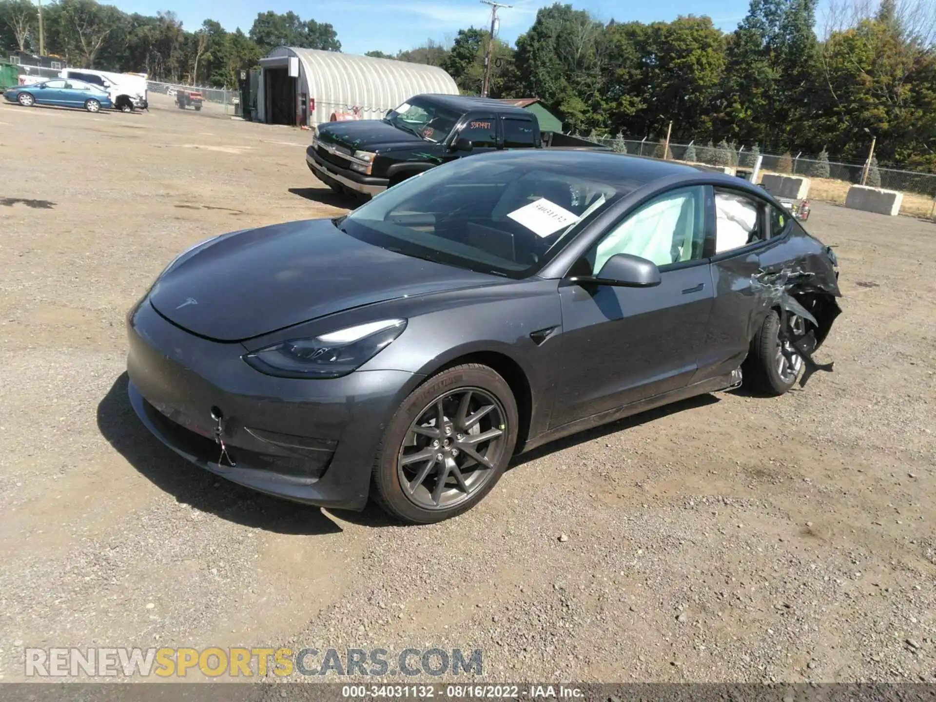 2 Фотография поврежденного автомобиля 5YJ3E1EB7NF117159 TESLA MODEL 3 2022