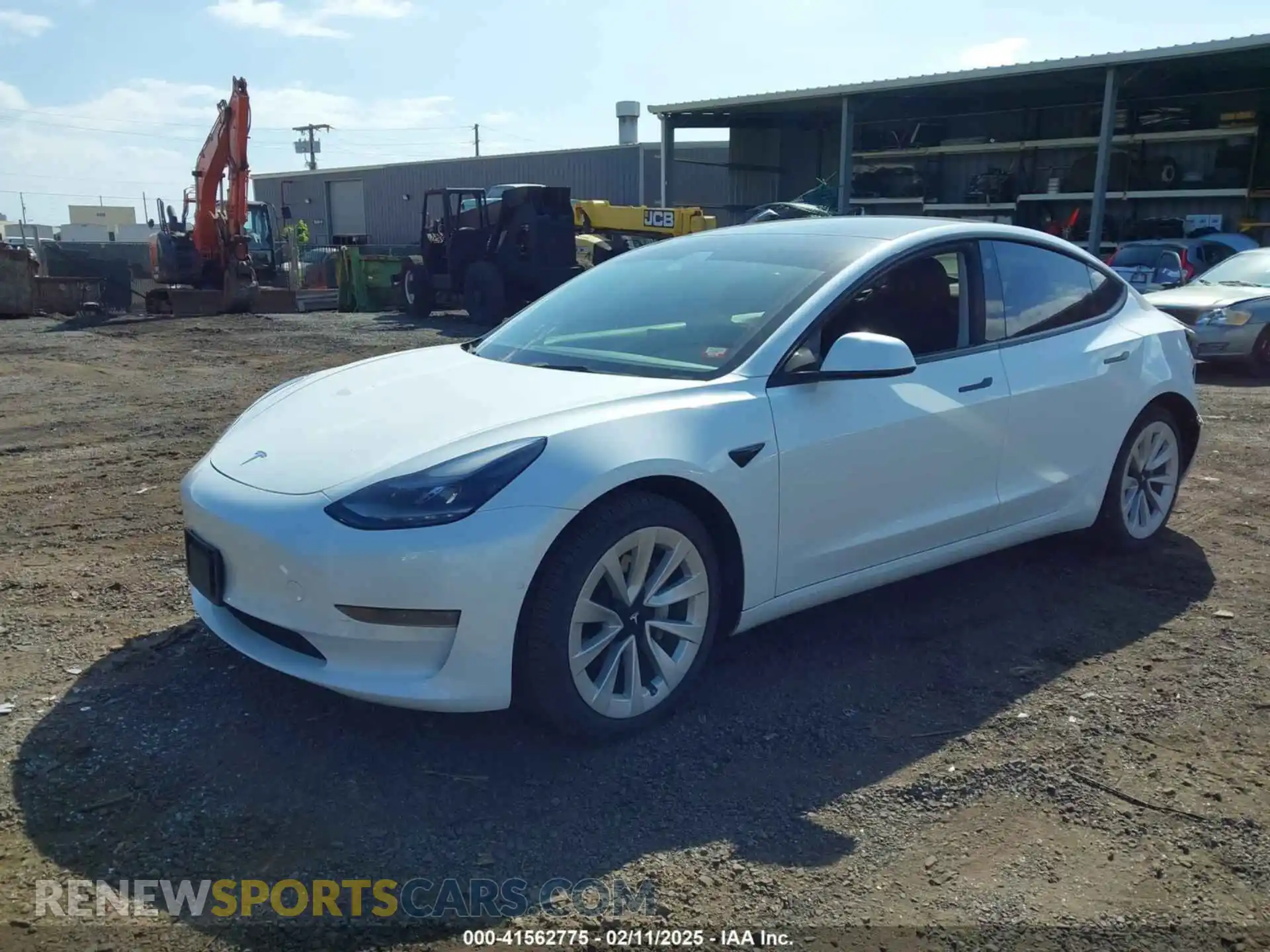 2 Photograph of a damaged car 5YJ3E1EB7NF120661 TESLA MODEL 3 2022
