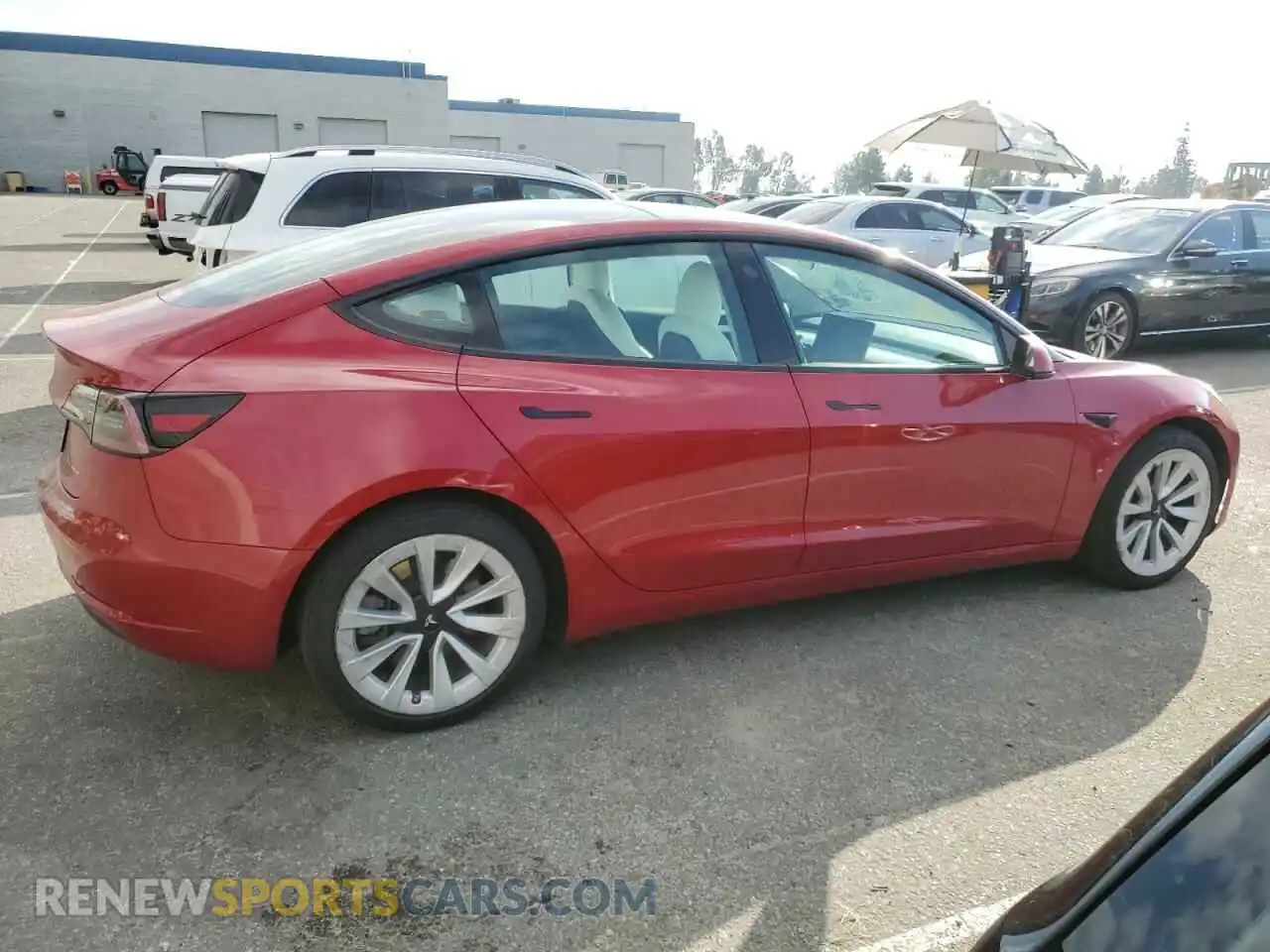 3 Photograph of a damaged car 5YJ3E1EB7NF120885 TESLA MODEL 3 2022