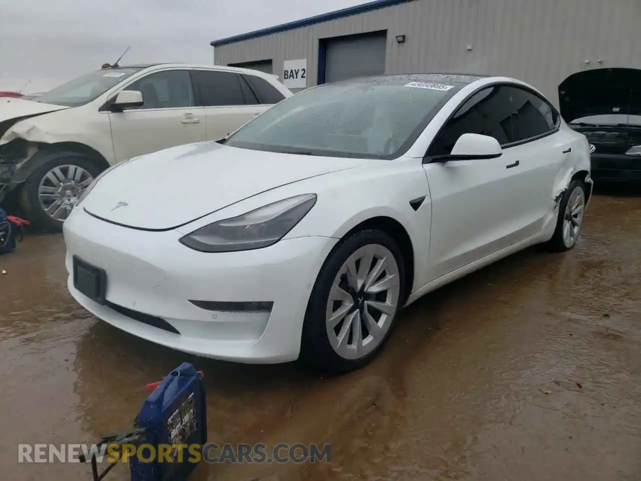 1 fotografías del automóvil dañado 5YJ3E1EB7NF128002 TESLA MODEL 3 2022