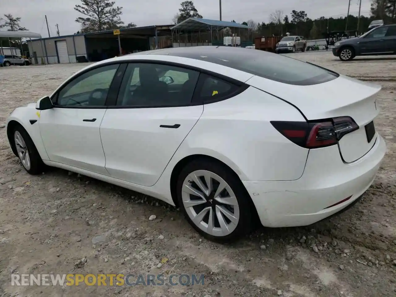 3 Photograph of a damaged car 5YJ3E1EB7NF129764 TESLA MODEL 3 2022