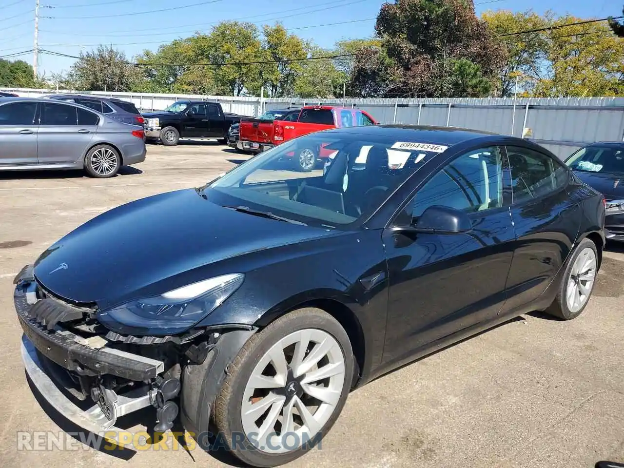 1 Фотография поврежденного автомобиля 5YJ3E1EB7NF133748 TESLA MODEL 3 2022