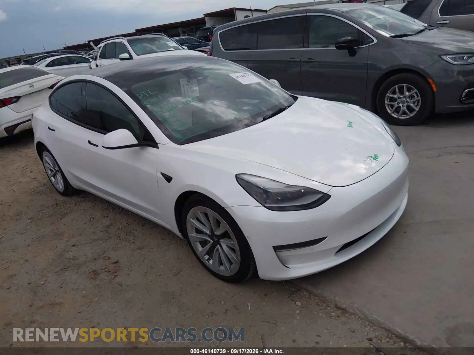 1 Photograph of a damaged car 5YJ3E1EB7NF154180 TESLA MODEL 3 2022