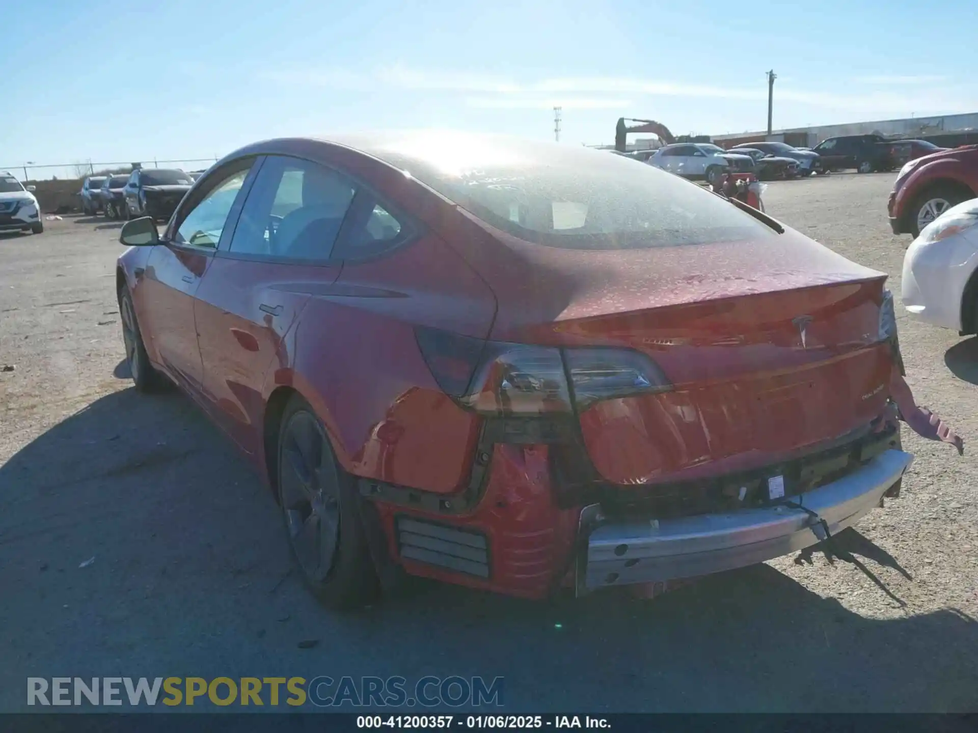 3 Photograph of a damaged car 5YJ3E1EB7NF155121 TESLA MODEL 3 2022