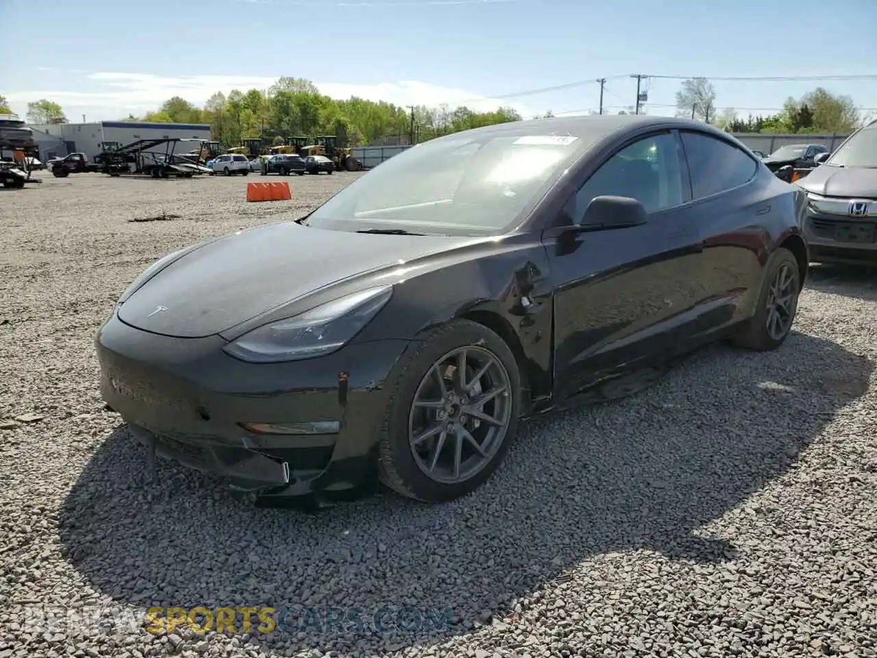 1 fotografías del automóvil dañado 5YJ3E1EB7NF177197 TESLA MODEL 3 2022