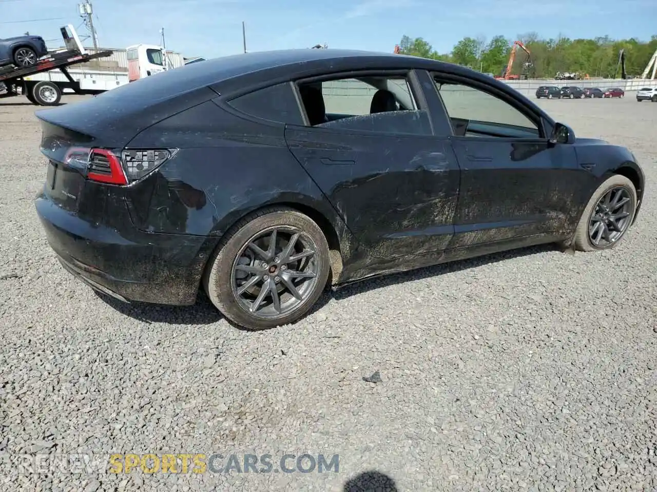 3 fotografías del automóvil dañado 5YJ3E1EB7NF177197 TESLA MODEL 3 2022