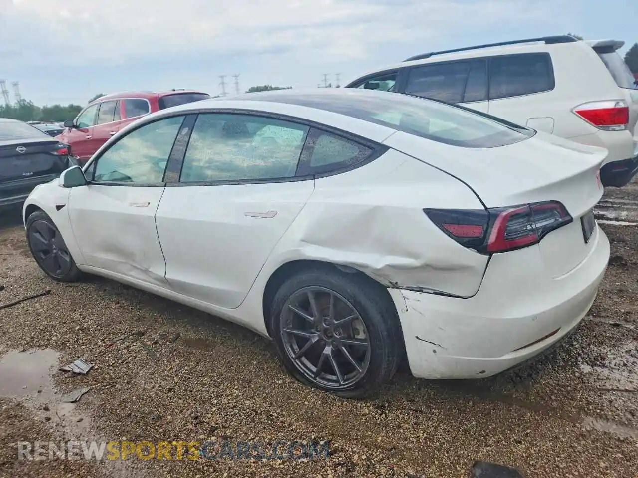 2 Фотография поврежденного автомобиля 5YJ3E1EB7NF182271 TESLA MODEL 3 2022