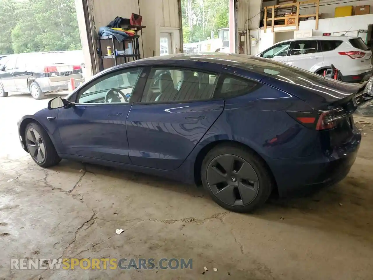 2 fotografías del automóvil dañado 5YJ3E1EB7NF189706 TESLA MODEL 3 2022