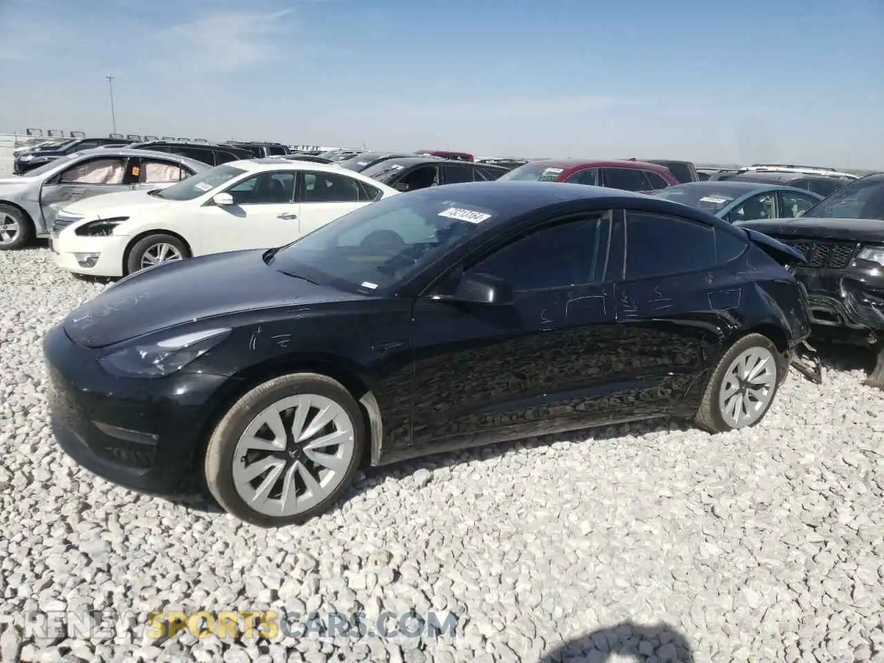 1 Photograph of a damaged car 5YJ3E1EB7NF190399 TESLA MODEL 3 2022