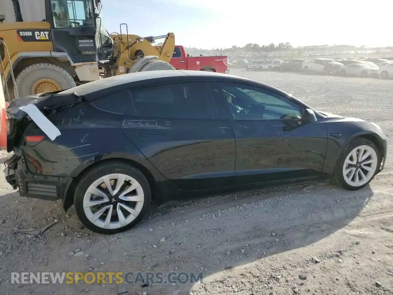 3 Photograph of a damaged car 5YJ3E1EB7NF190399 TESLA MODEL 3 2022