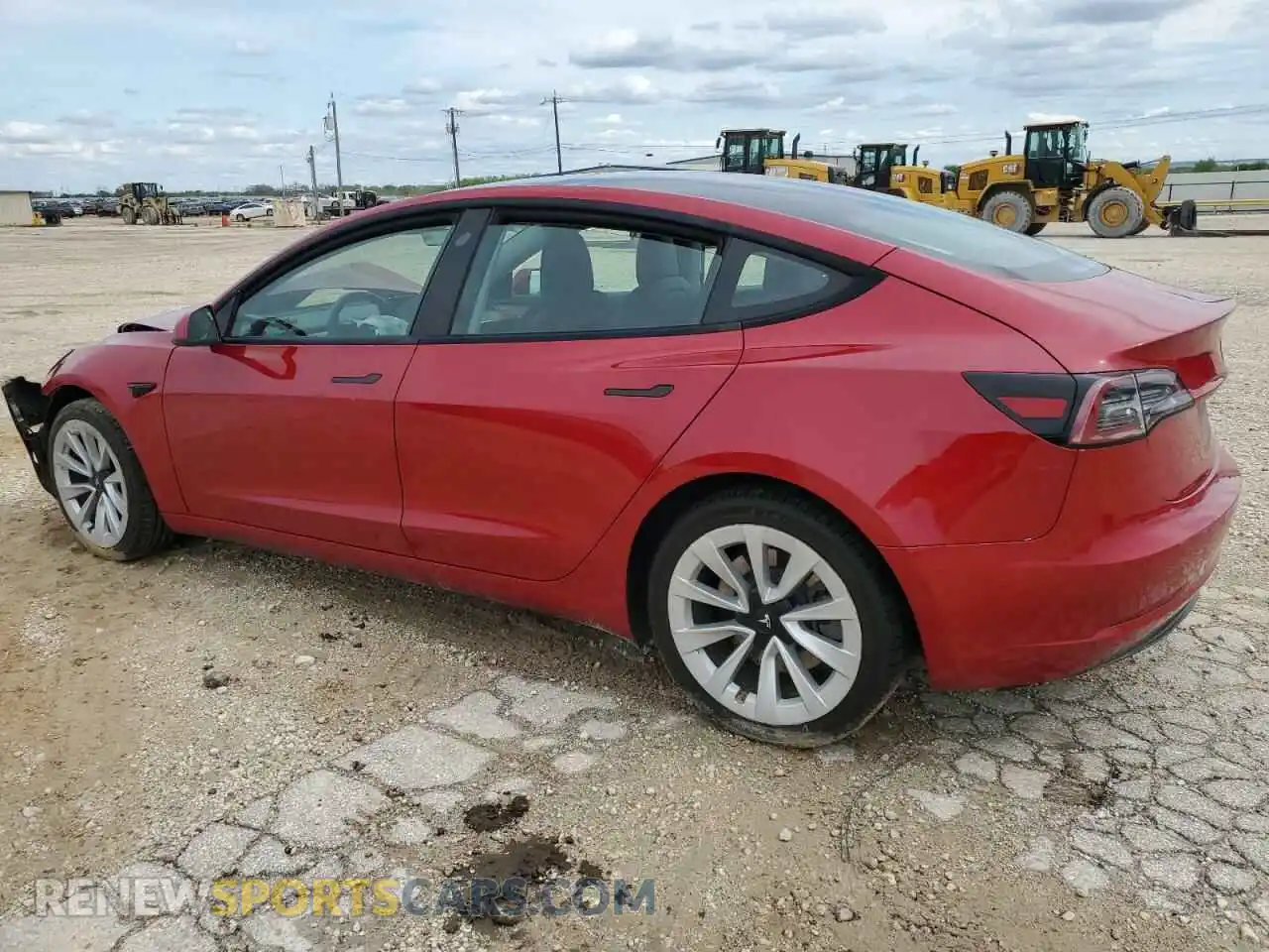2 Photograph of a damaged car 5YJ3E1EB7NF190449 TESLA MODEL 3 2022