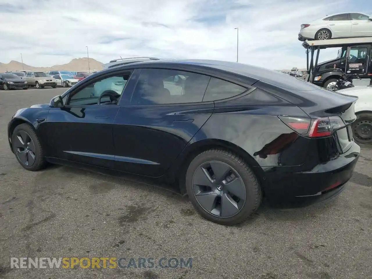 2 Photograph of a damaged car 5YJ3E1EB7NF195425 TESLA MODEL 3 2022