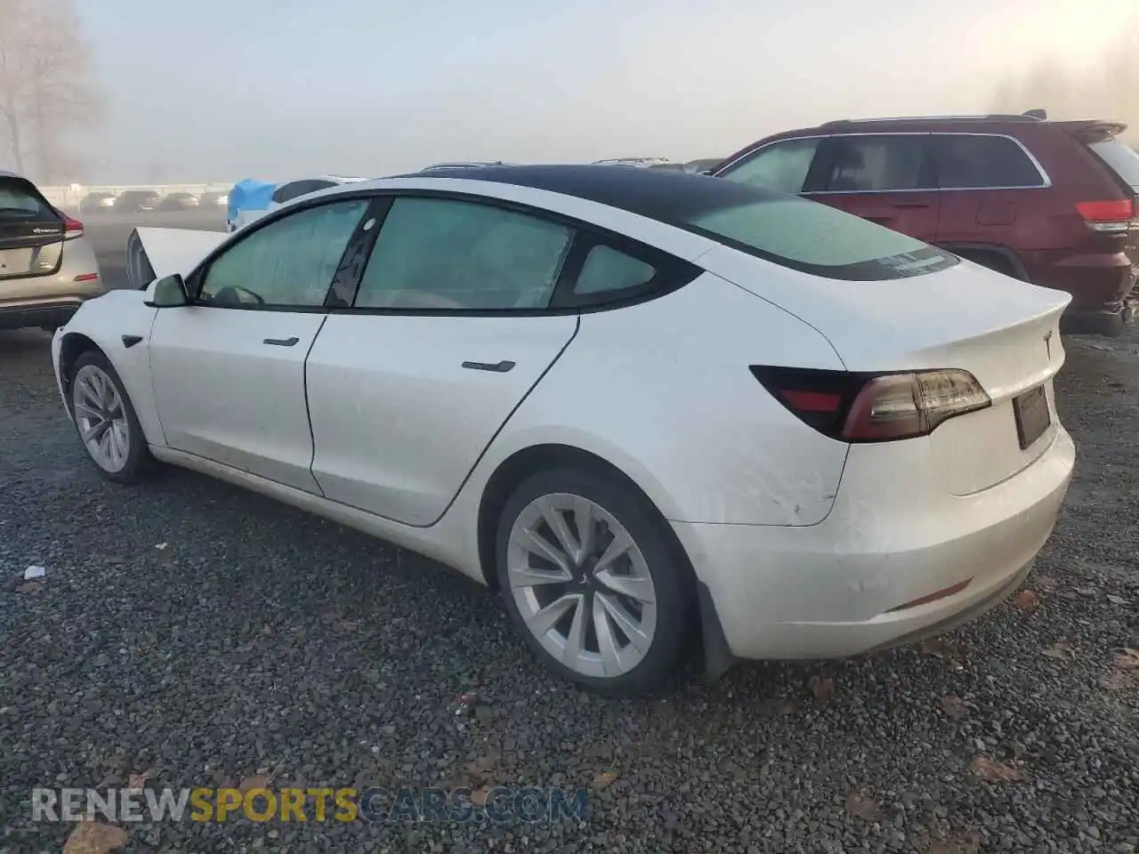 2 Photograph of a damaged car 5YJ3E1EB7NF204995 TESLA MODEL 3 2022