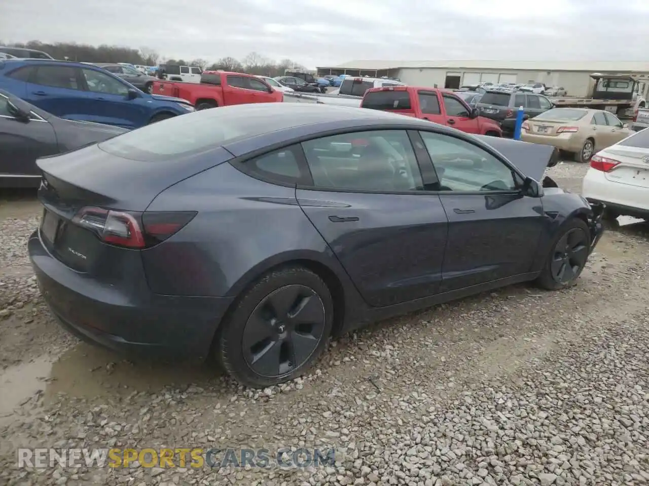 3 Photograph of a damaged car 5YJ3E1EB7NF237351 TESLA MODEL 3 2022