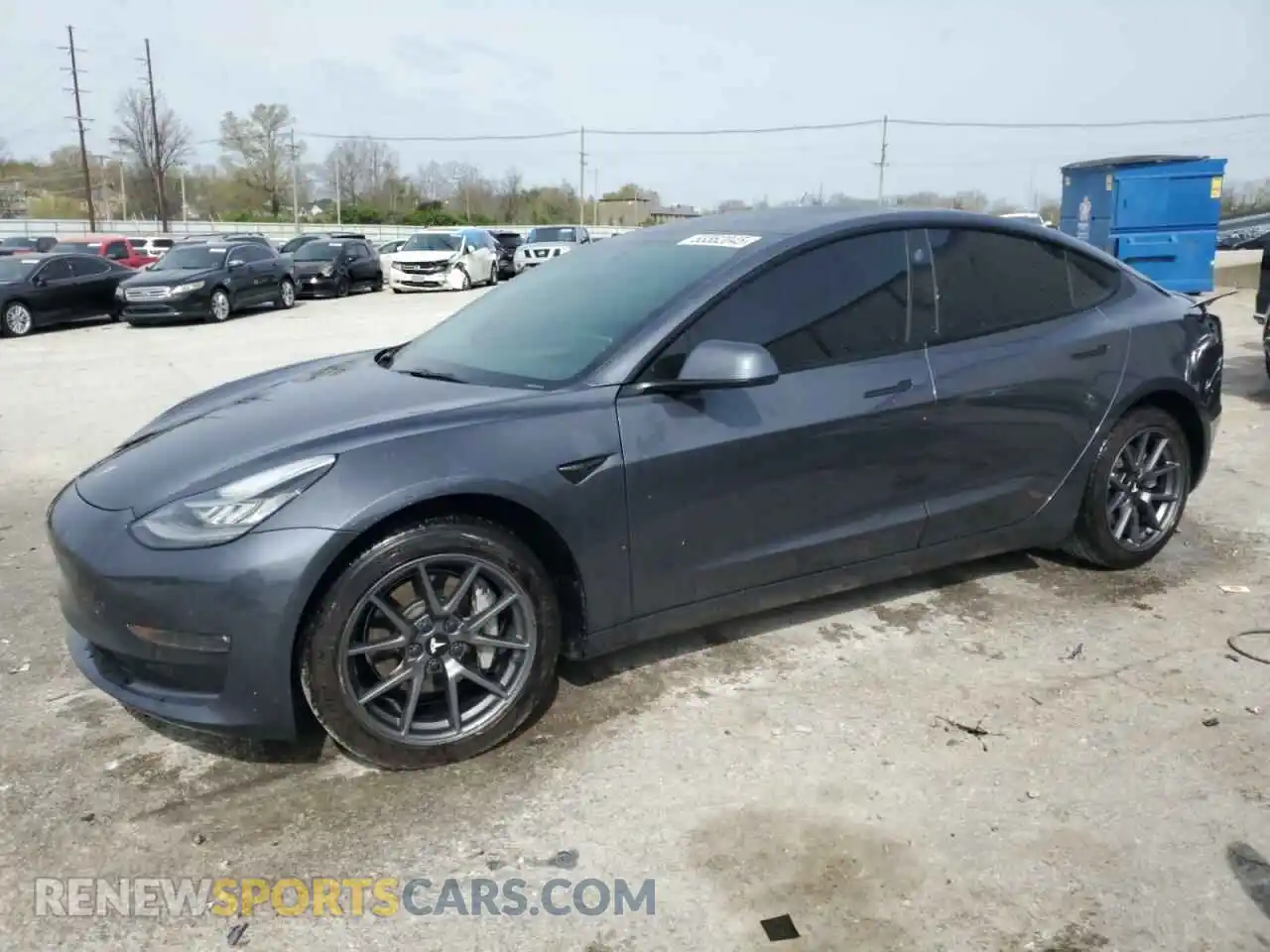 1 Photograph of a damaged car 5YJ3E1EB7NF238905 TESLA MODEL 3 2022