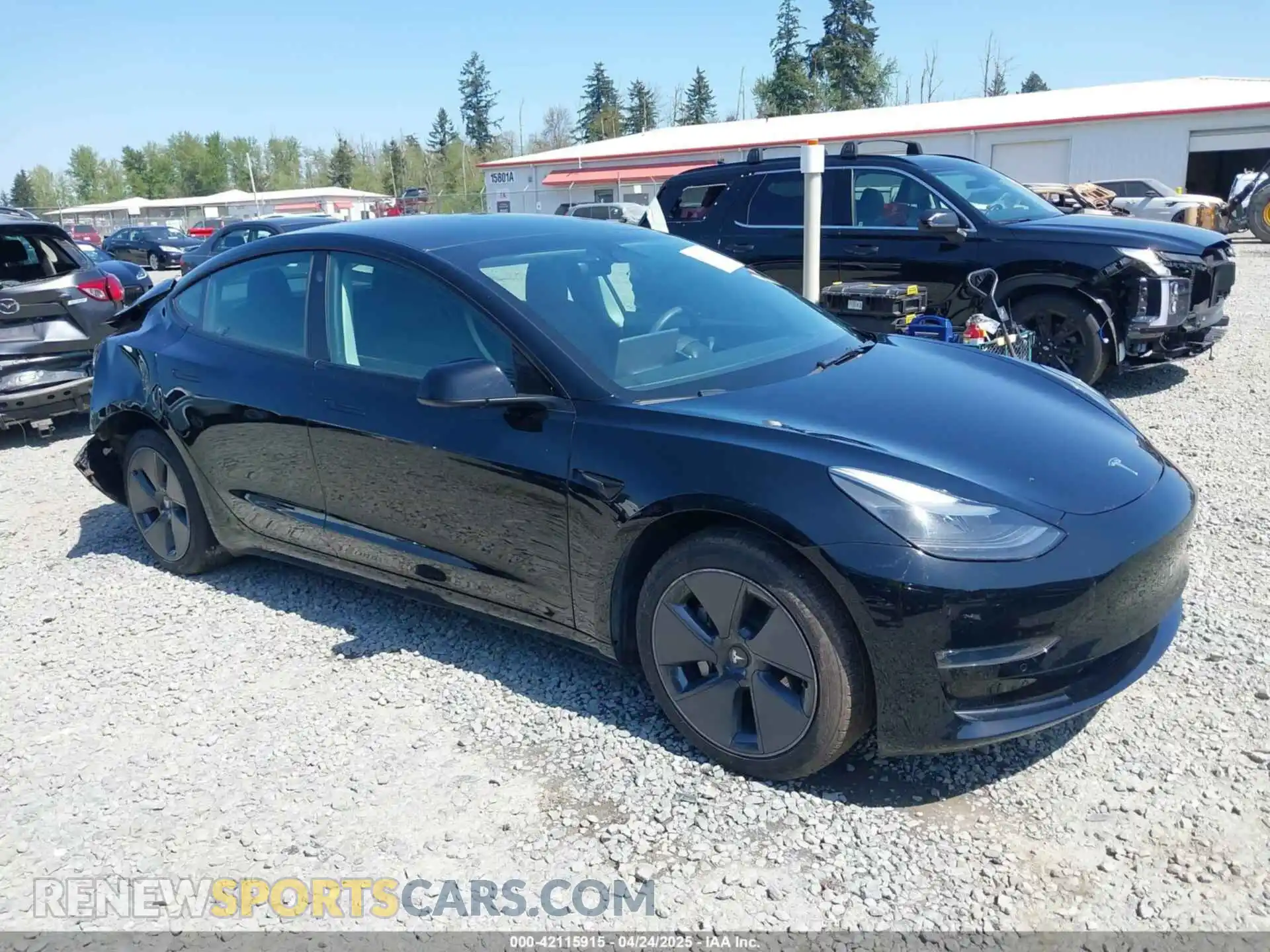 1 Photograph of a damaged car 5YJ3E1EB7NF241996 TESLA MODEL 3 2022