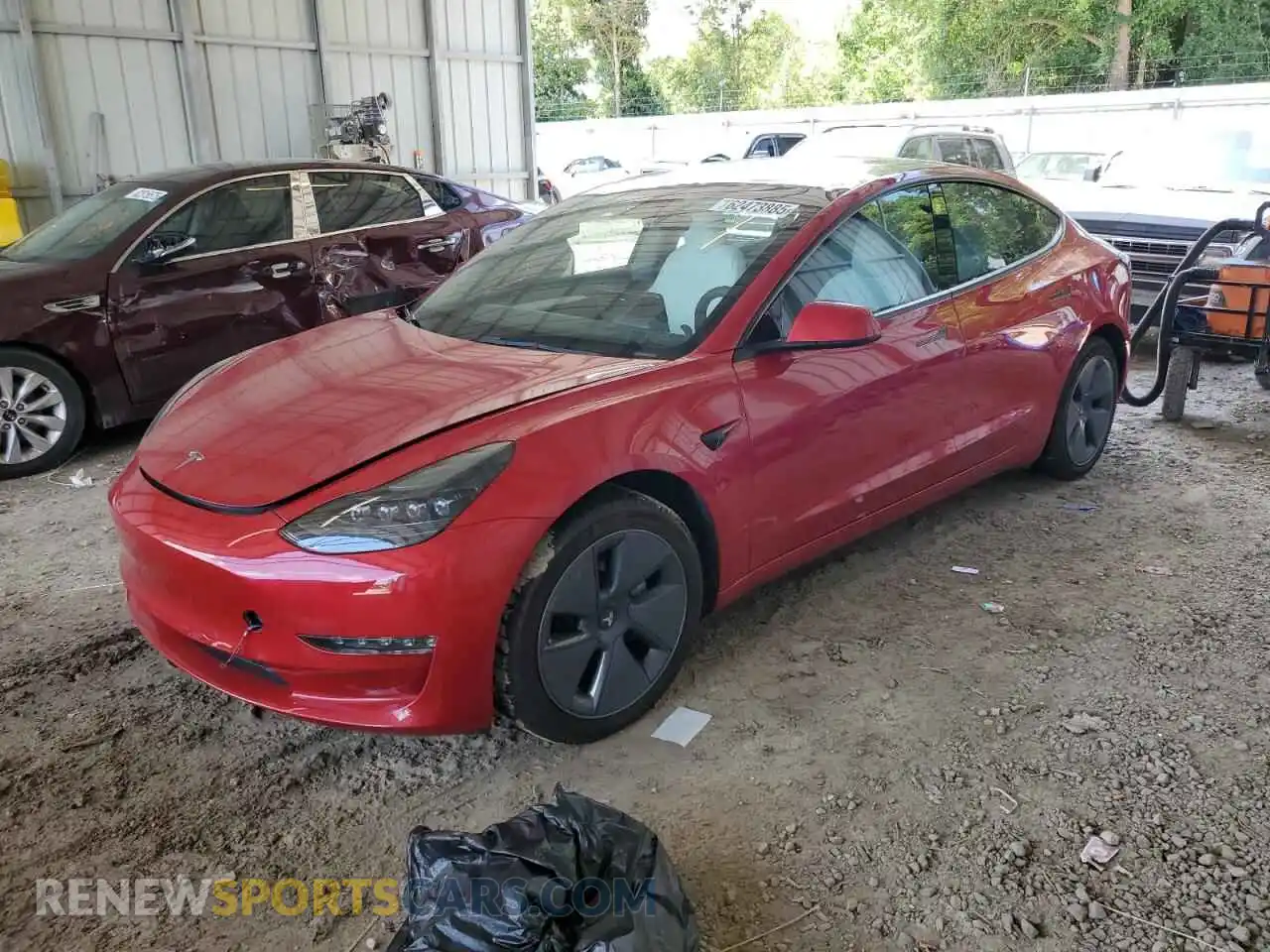 1 Фотография поврежденного автомобиля 5YJ3E1EB7NF242436 TESLA MODEL 3 2022