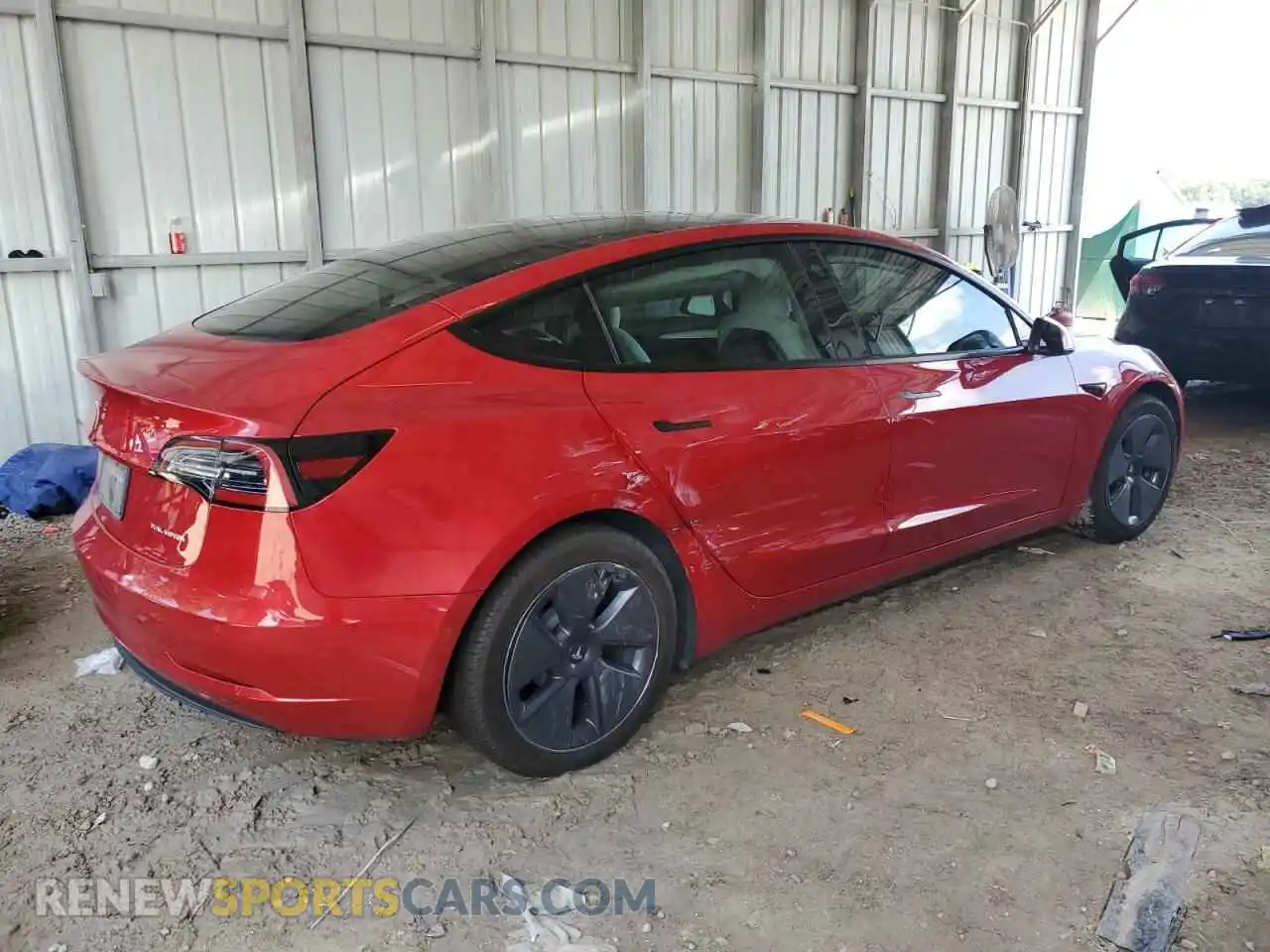 3 Фотография поврежденного автомобиля 5YJ3E1EB7NF242436 TESLA MODEL 3 2022