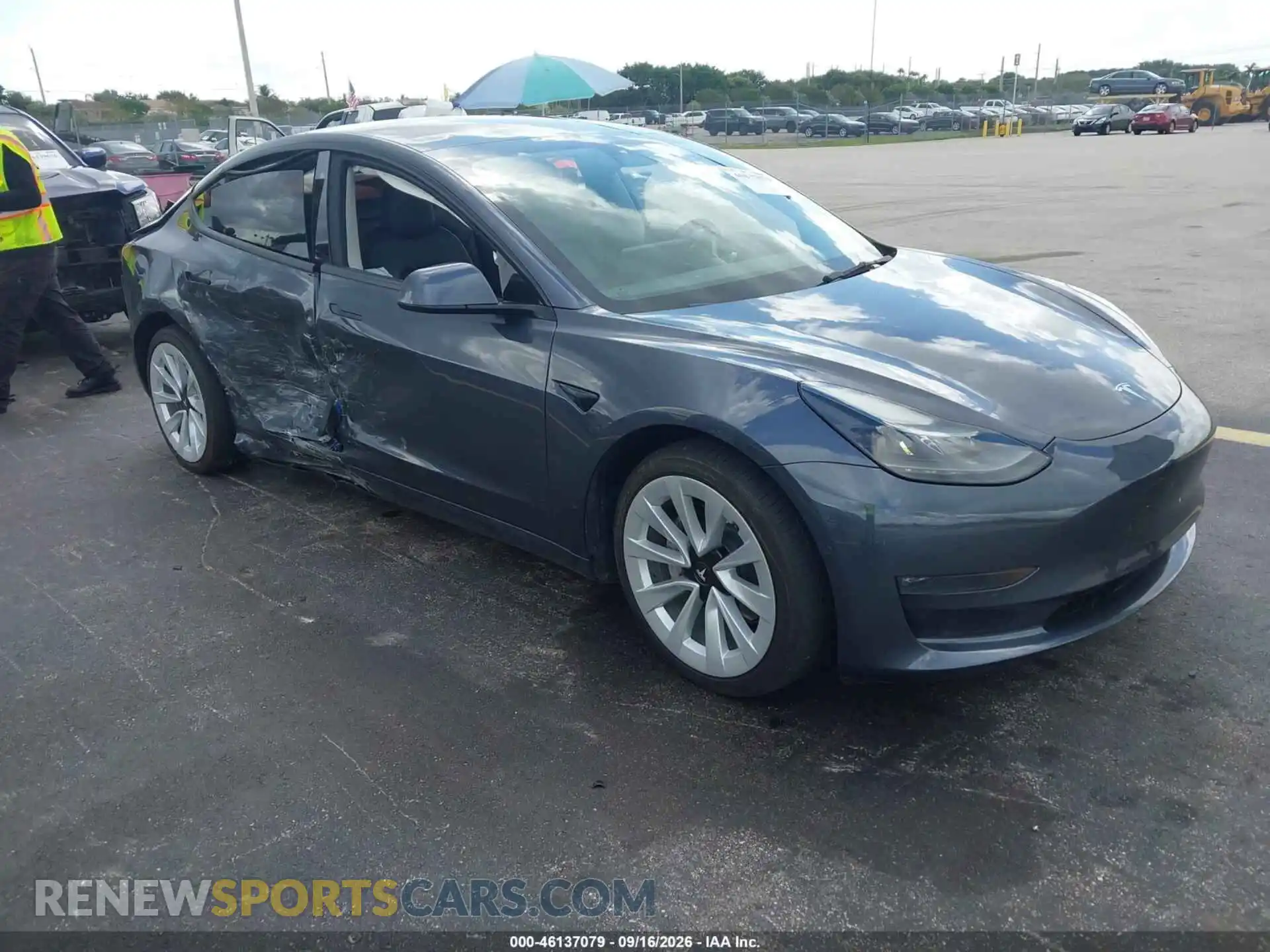 1 Photograph of a damaged car 5YJ3E1EB7NF247202 TESLA MODEL 3 2022