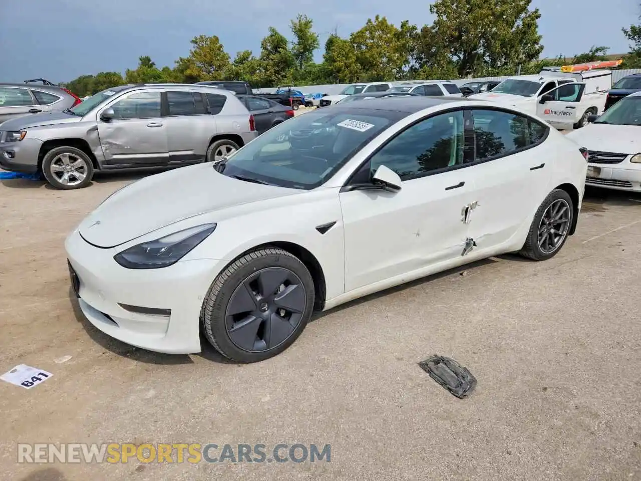 1 Фотография поврежденного автомобиля 5YJ3E1EB7NF249466 TESLA MODEL 3 2022