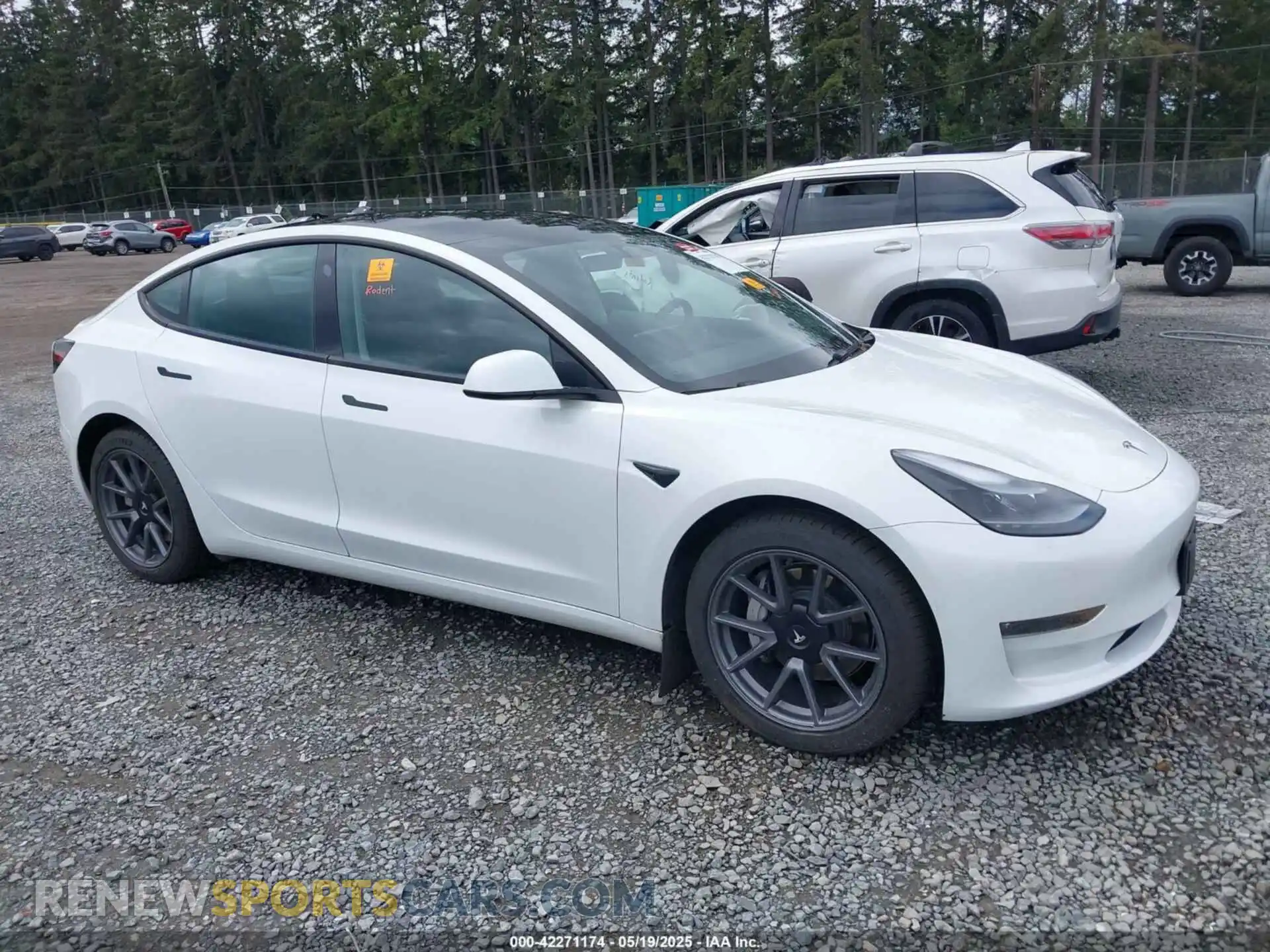 1 Photograph of a damaged car 5YJ3E1EB7NF256997 TESLA MODEL 3 2022