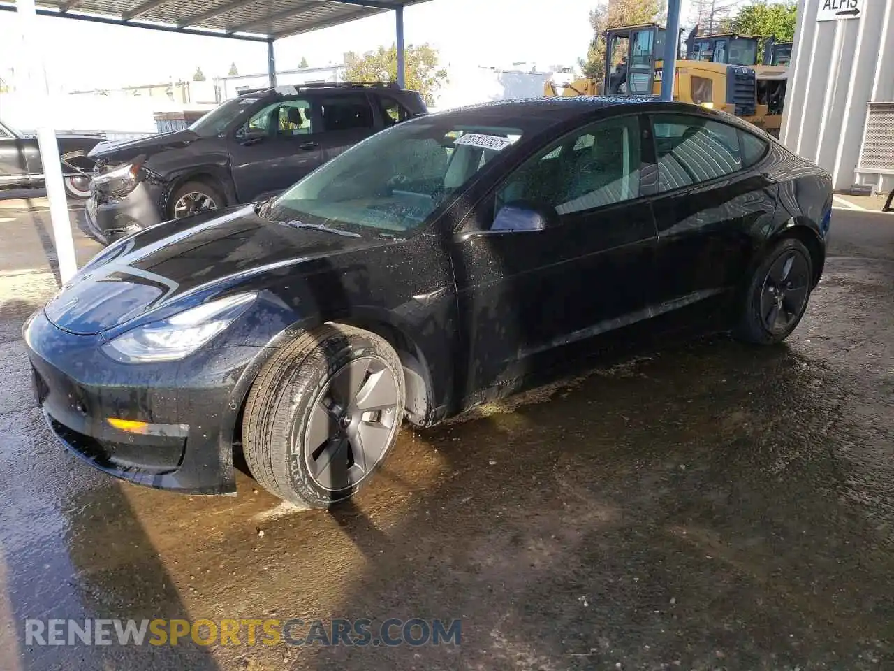 1 Photograph of a damaged car 5YJ3E1EB7NF259981 TESLA MODEL 3 2022