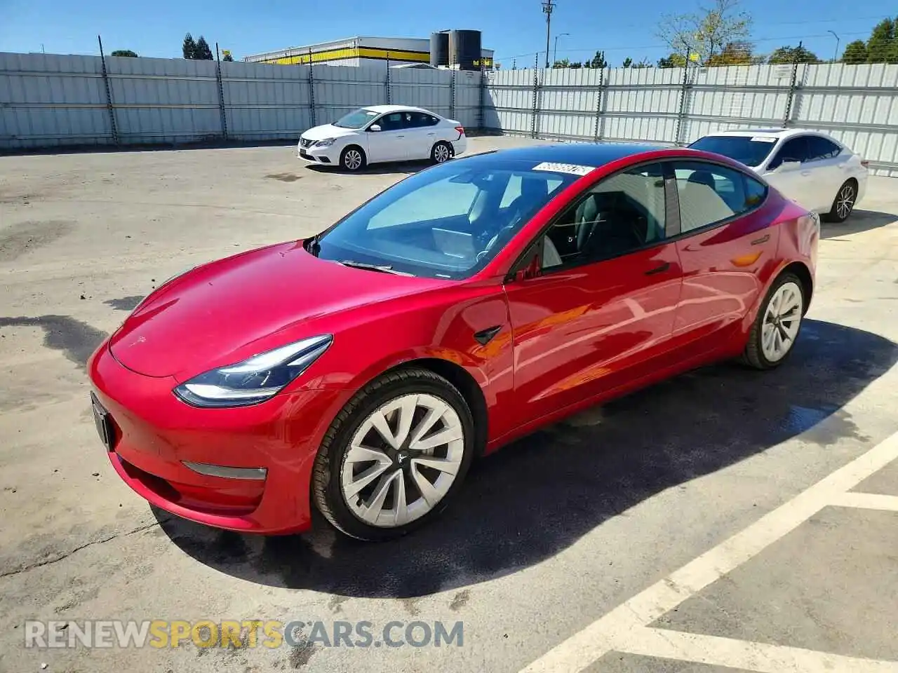 1 Photograph of a damaged car 5YJ3E1EB7NF305194 TESLA MODEL 3 2022
