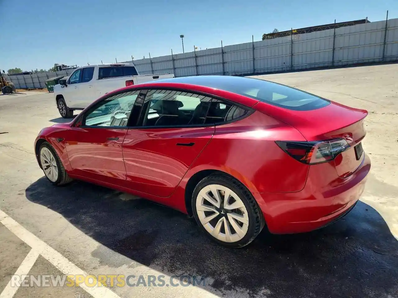 2 Photograph of a damaged car 5YJ3E1EB7NF305194 TESLA MODEL 3 2022