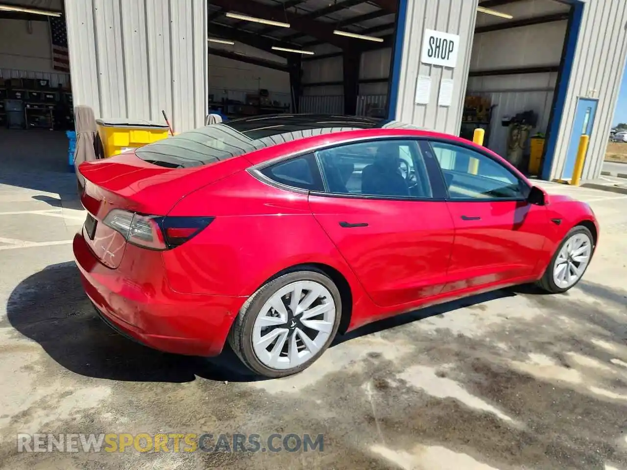 3 Photograph of a damaged car 5YJ3E1EB7NF305194 TESLA MODEL 3 2022